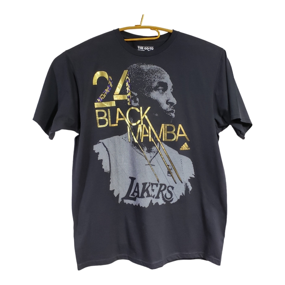 Kobe Bryant "Black Mamba 24" Men's Adidas T-shirt NOS size XL Black NWT